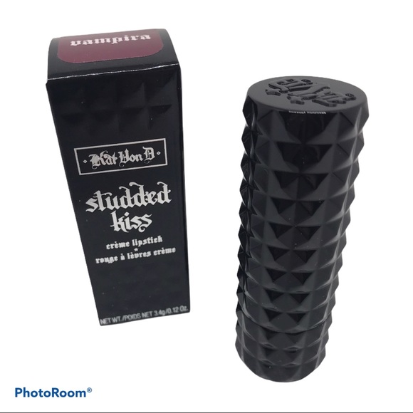 KVD STUDDED KISS CREME LIPSTICK VAMPIRA NEW GOTH Gothic grunge - Picture 5 of 7